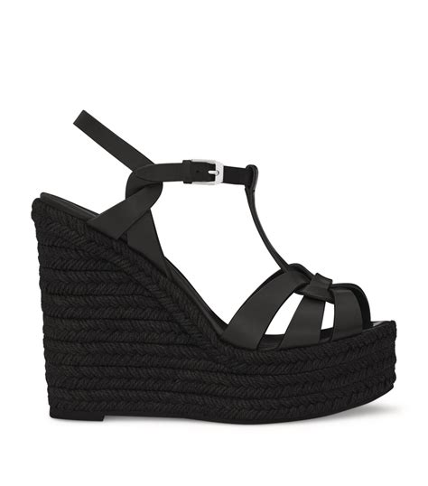 ysl tribute wedge black